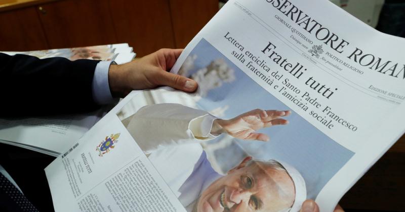 Pope’s encyclical ‘Fratelli Tutti’ outlines vision for a better world
