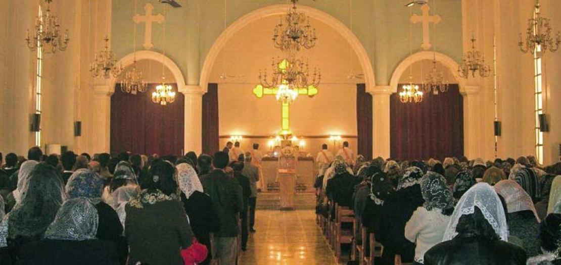 A church service in Syria