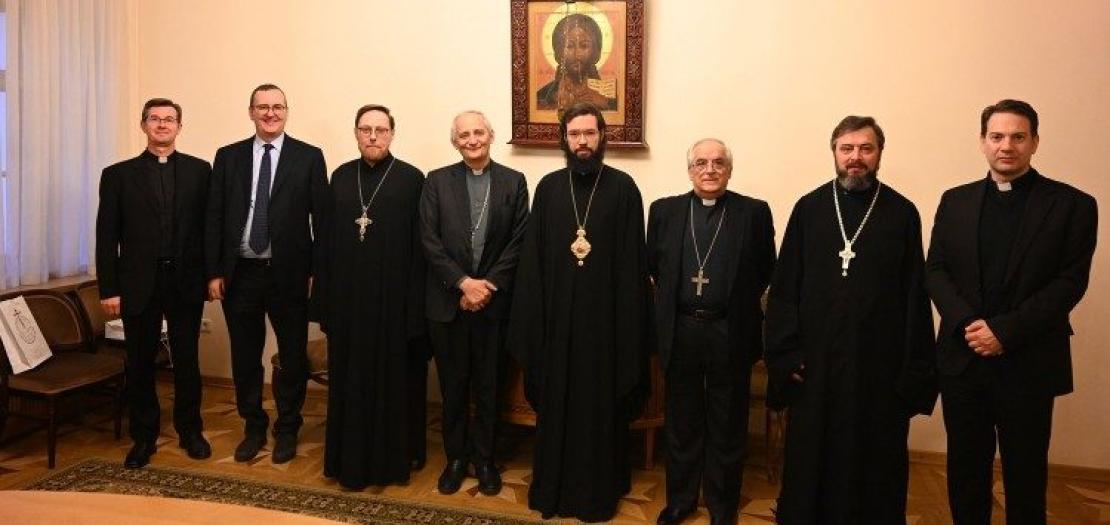 Cardinal Zuppi in Moscow with Metropolitan Antoni