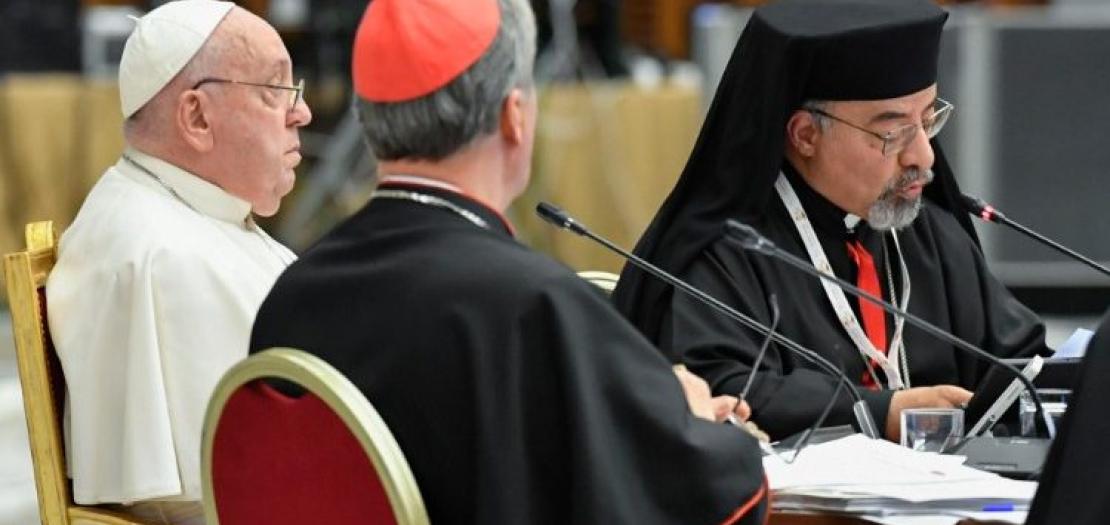 Patriarch Sedrak during the final session of the Assembly of the Synod on Synodality  (Vatican Media)