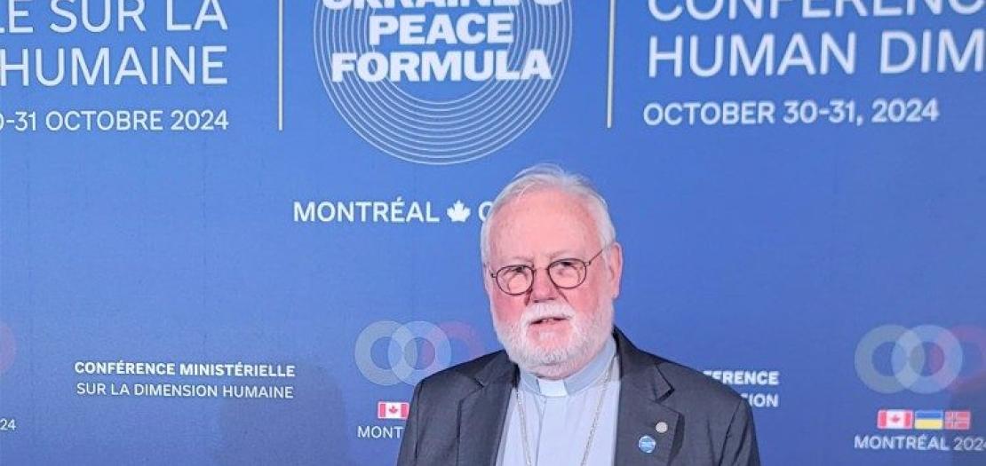 The Vatican Secretary for Relations with States participated in the second summit of the Peace Formula Conference in Montreal, Canada