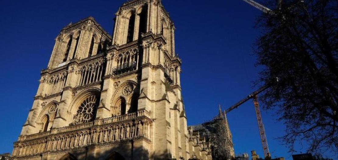 The Notre-Dame de Paris cathedral before its reopening 