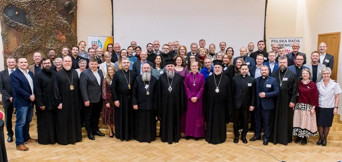 Participants of the European Consultation on just peace in Warsaw, prganized by the Conference of European Churches in cooperation with the Polish Ecumenical Council in Warsaw, Poland from 9-11 December 2024