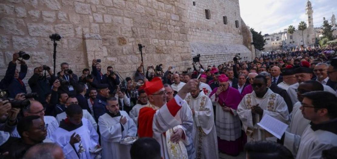 Cardinal Pierbattista Pizzaballa during the Christmas celebrations in Jerusalem