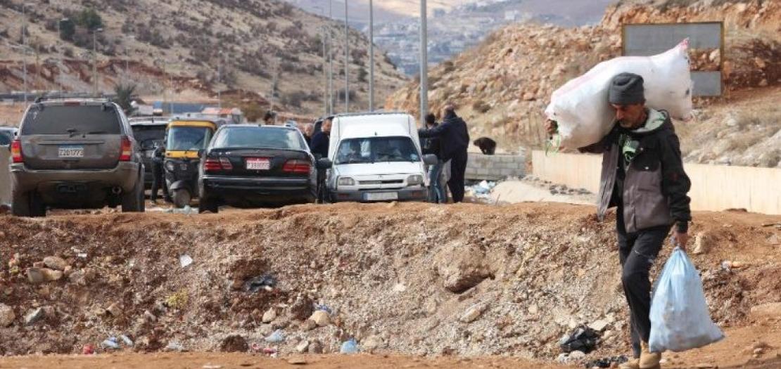 A displaced person due to the violence in Lebanon 