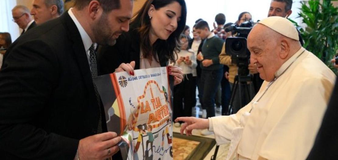 Pope meeting children of Italy’s Catholic Action