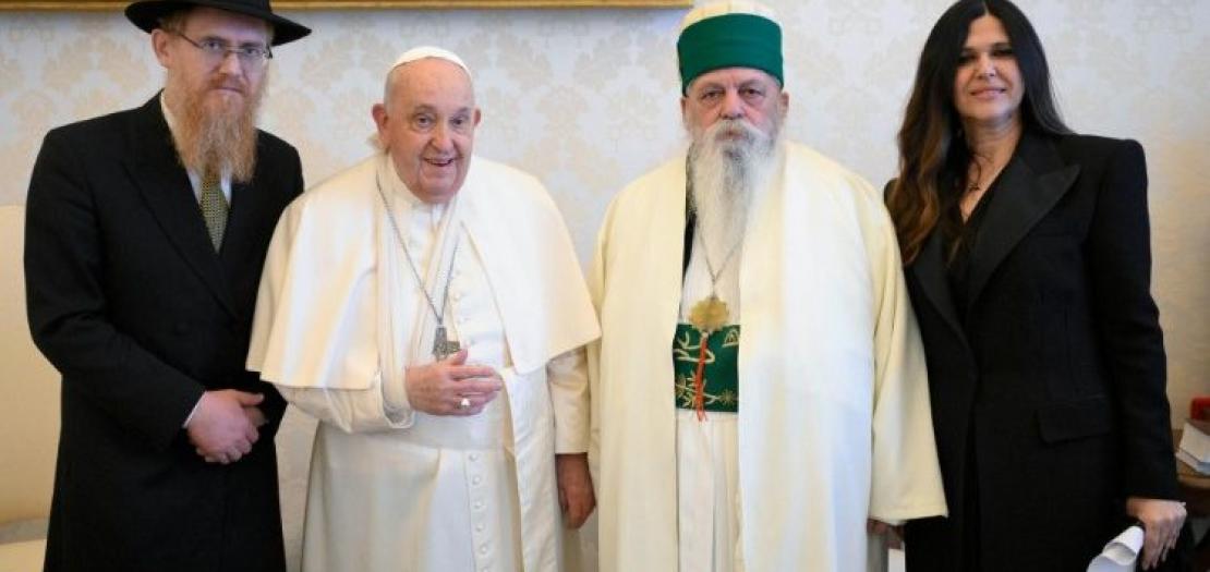 Pope Francis with His Grace Haxhi Baba Edmond Brahimaj