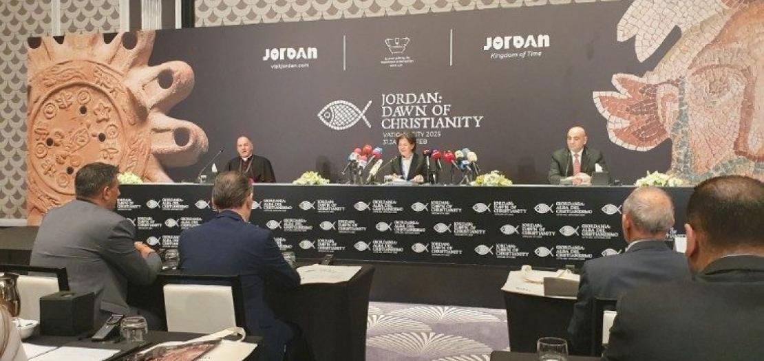 'Jordan: Dawn of Christianity' exhibition presented to media in Amman, Jordan