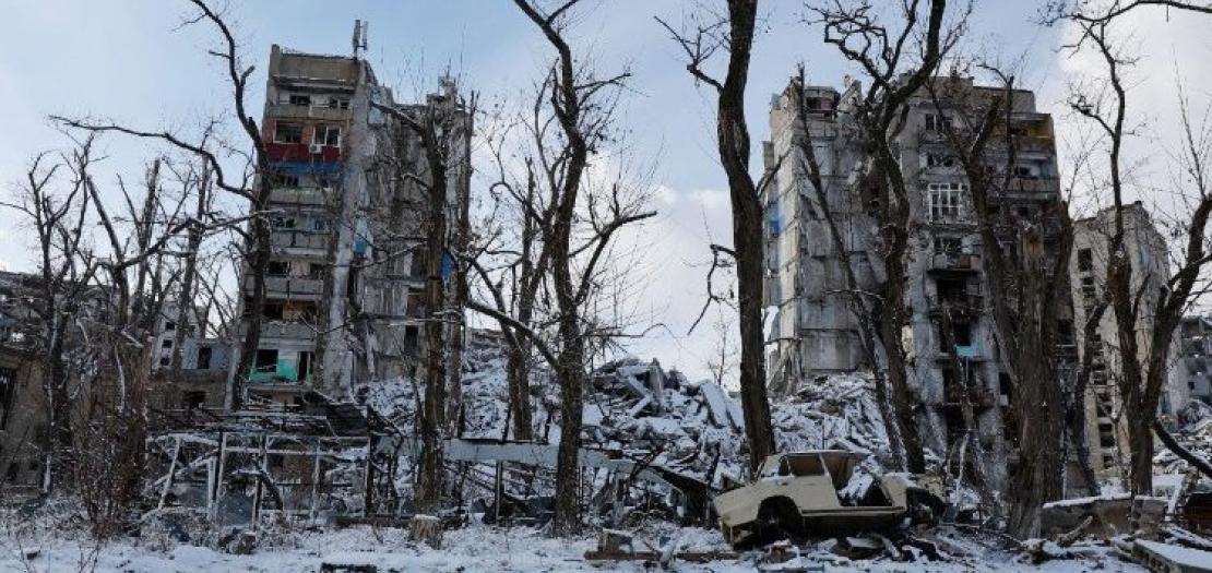 War-torn towns in Ukraine's Donetsk region