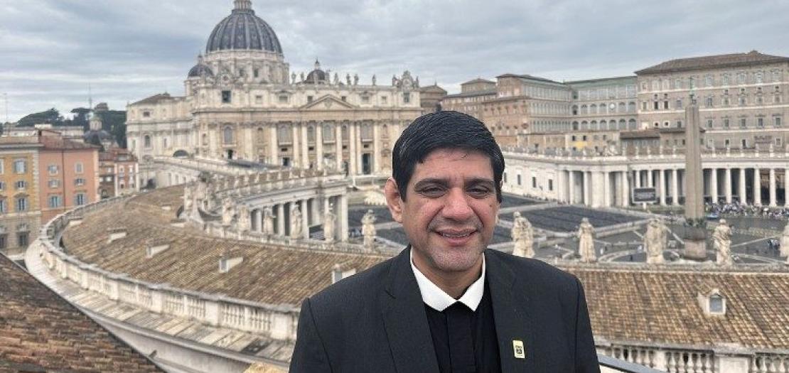 Br. Hernán Santos González during a recent visit to Rome 