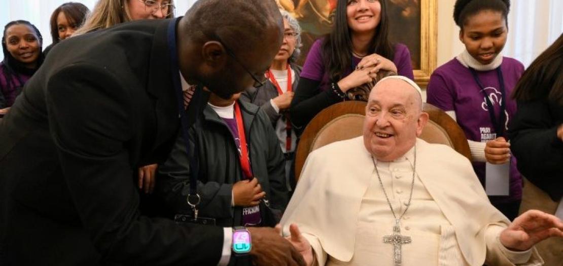 Pope Francis meets with Talitha Kum network