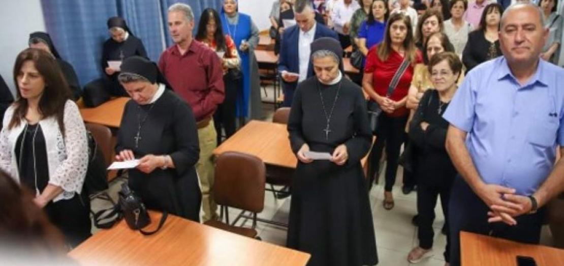 Palestinian Christians at the Spiritual Formation Centre in Beit Jala, the Holy Land