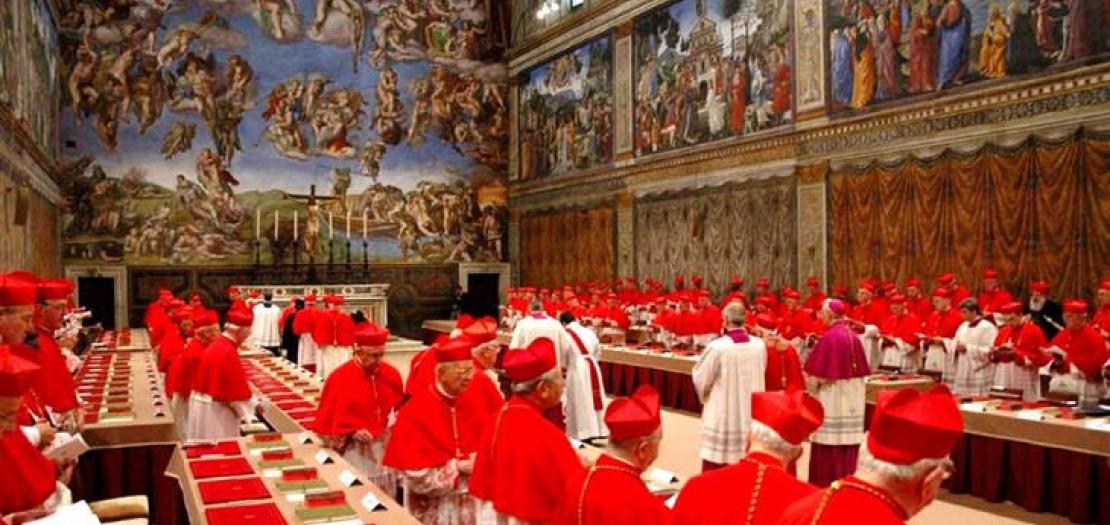 The conclave is held in the Sistine Chapel