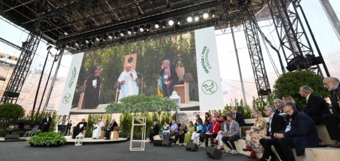 Pope Francis at last year's Arena of Peace in Verona 