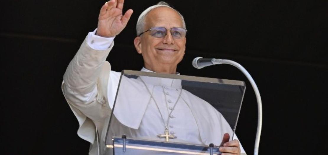 Pope Leo XIV during Angelus 