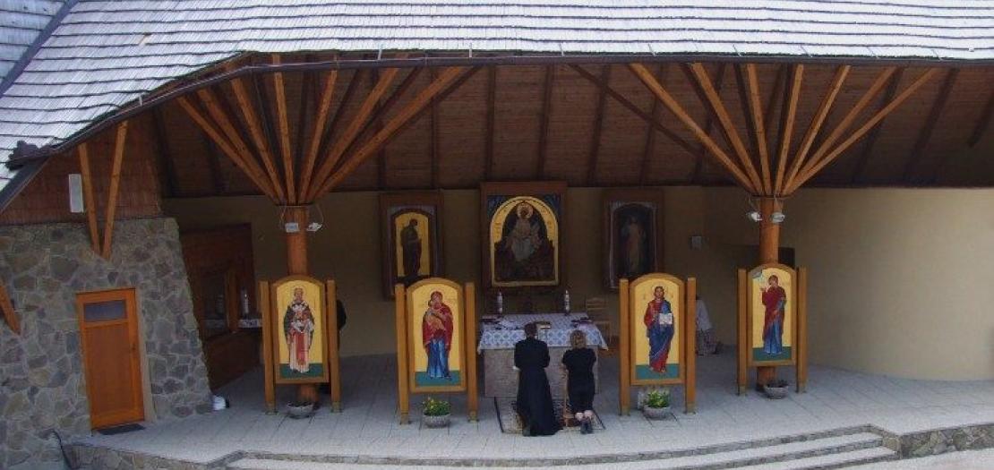 Catholic faithful pray at the site of alleged Marian apparitions near Litmanovà, Slovakia 