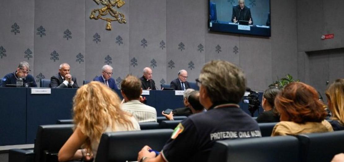Archbishop Rino Fisichella presenting the outline for the Jubilee of Youth
