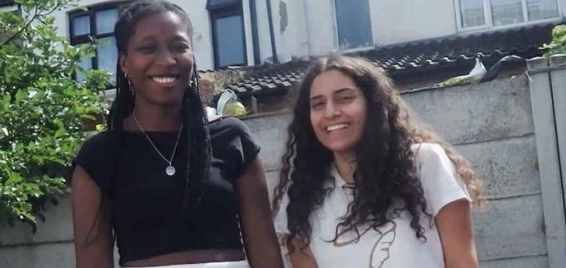 From left to right: Sara Isabel (producer) and Sofia Butrus, featured in the university documentary His Faithfulness