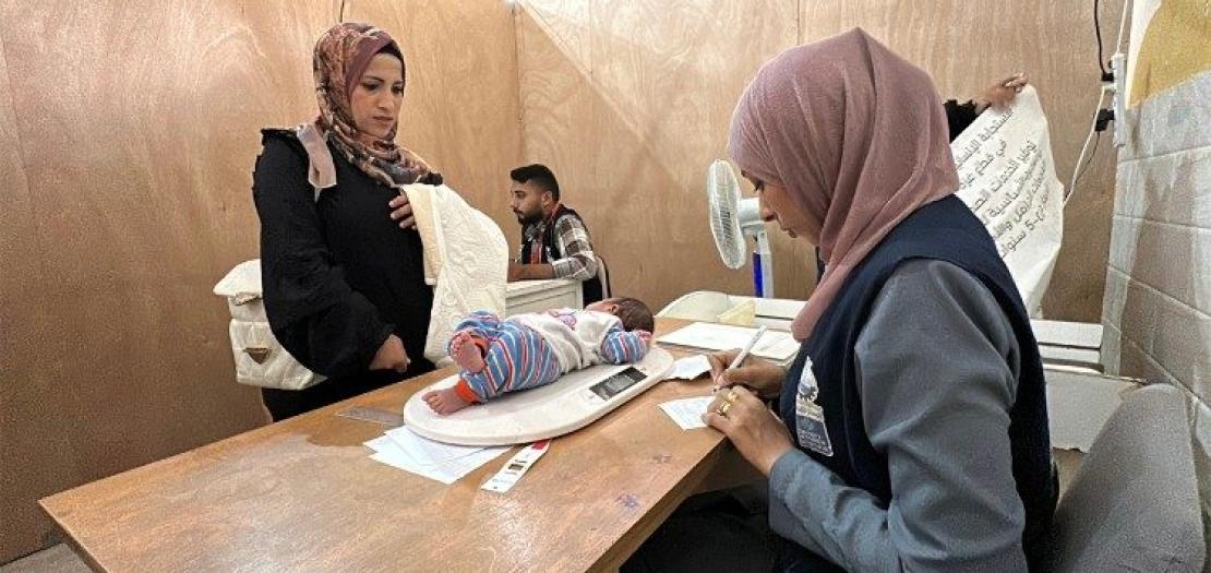 CNEWA-Pontifical Mission continues its support of the NECC’s care of mothers and their children despite the destruction of its clinics in the Israeli-Hamas war