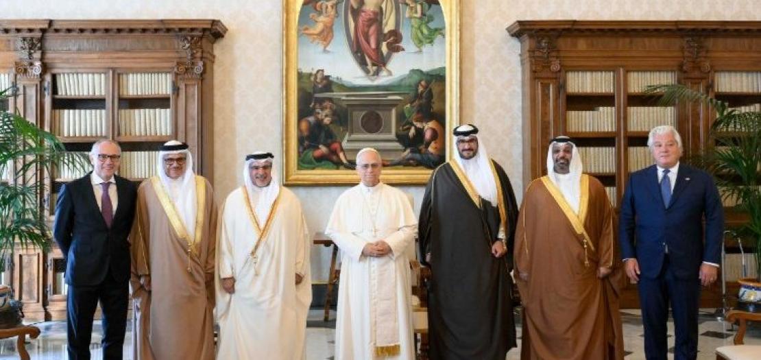 Pope Leo XIV receives the prime minister of the Kingdom of Bahrain, Prince Salman Ibn Hamad Al Khalifa, in the Vatican