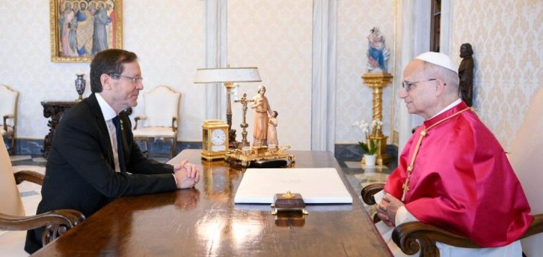 President Isaac Herzog and Pope Leo XIV met on Thursday, September 4, 2025