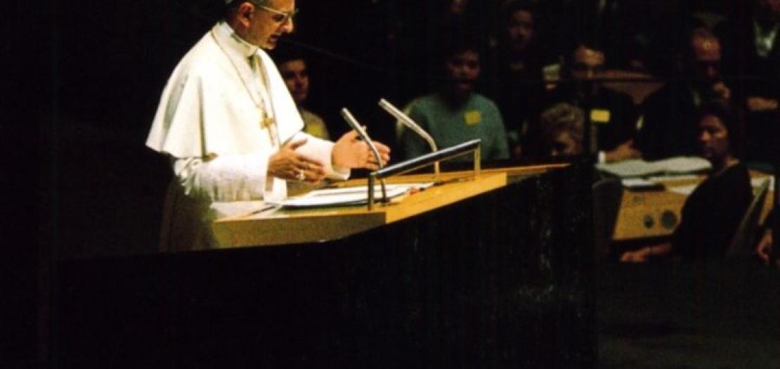 Pope Paul VI at the United Nations, 4 October 1965