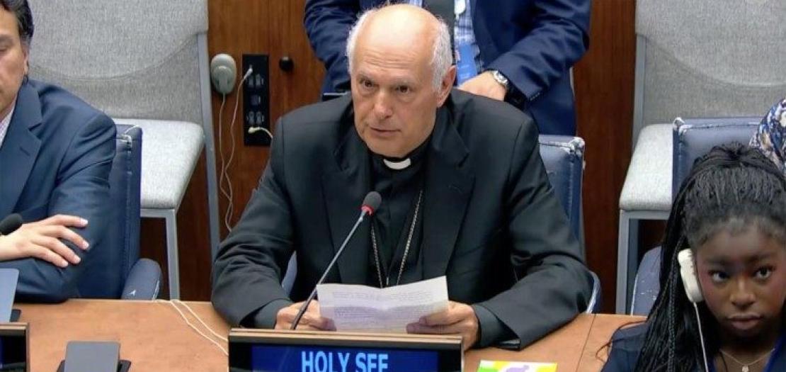 Archbishop Gabriele Caccia, permanent observer of the Holy See to the United Nations 