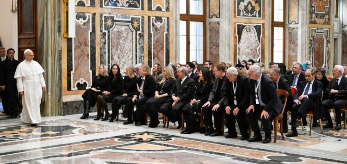 Pope Leo XIV meets with participants in the “The Dignity of Children and Adolescents in the Age of Artificial Intelligence” Conference