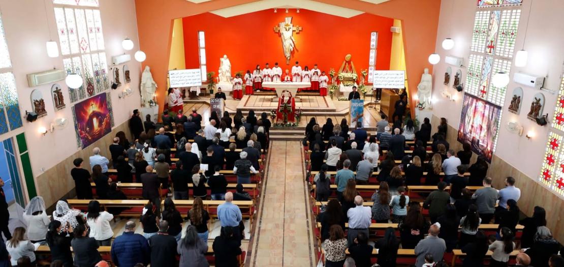 The church building of Jabal Al-Hussein today