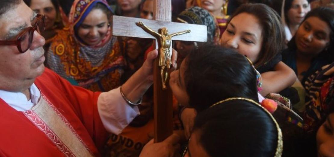 The Catholic community in Lahore celebrated a prayer vigil for peace