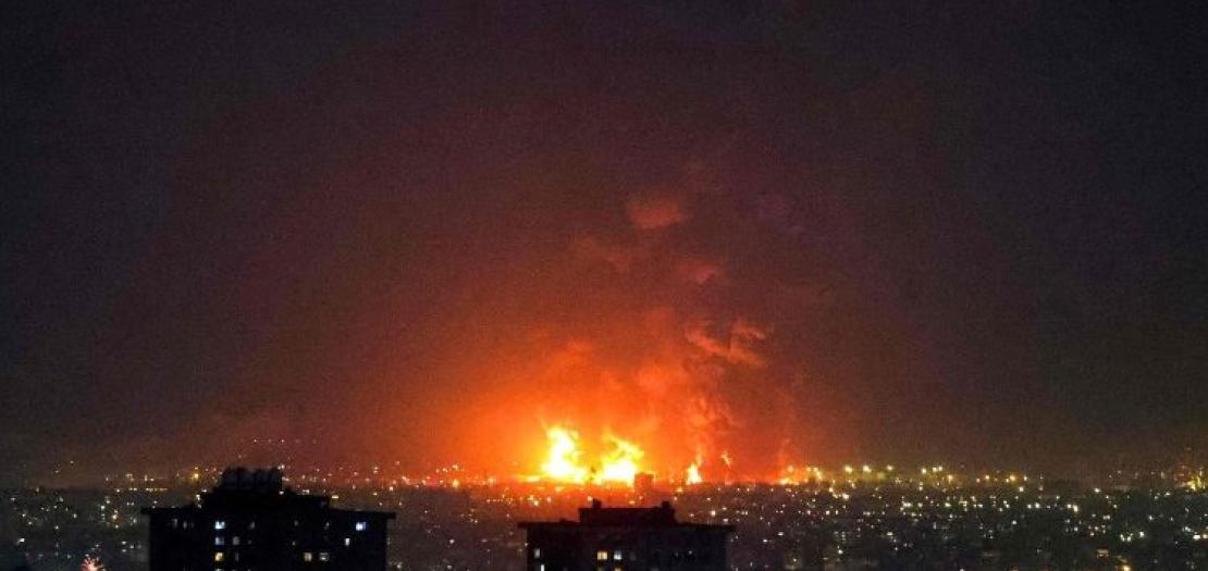 Explosions erupt following strikes at the Tehran Oil Refinery