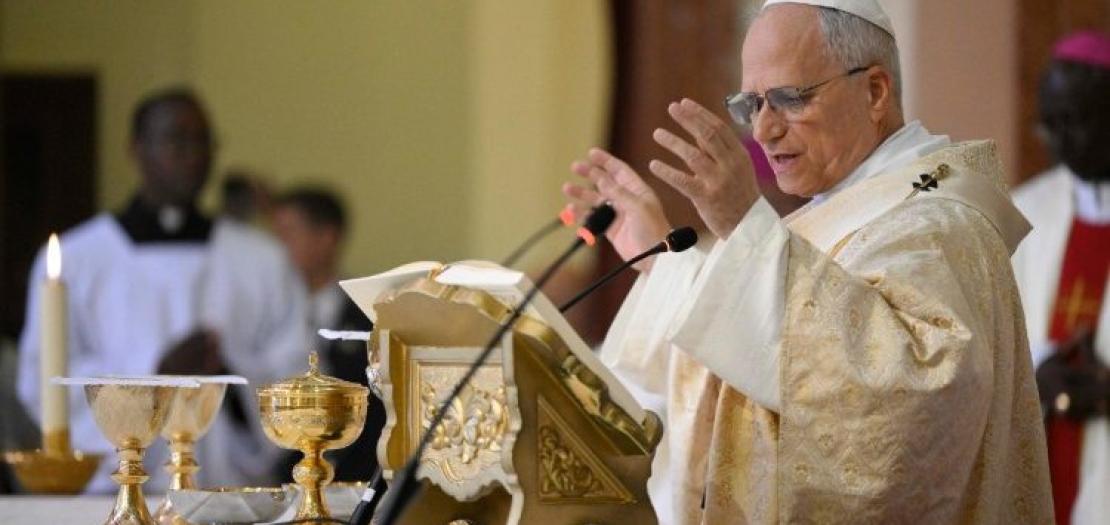Pope Leo XIV celebrates Mass in Mongomo