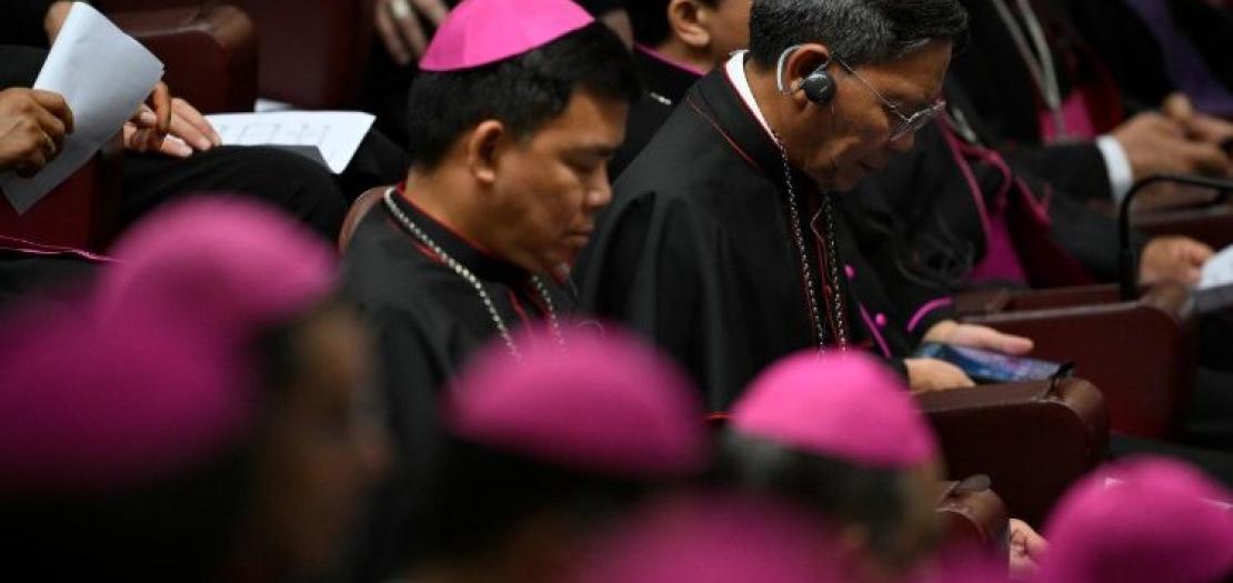 Bishops gathered in the New Synod Hall 