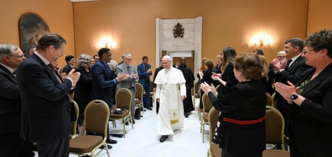 Pope Leo XIV welcomes delegation of the Association of Catholic Colleges and Universities in the Vatican 