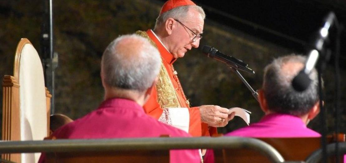 Cardinal Pietro Parolin delivers homily 