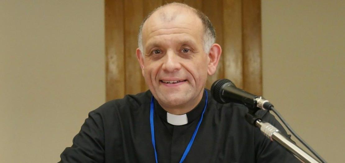 File photo of Msgr. Friedrich Bechina during a conference in Rome in June 2019 