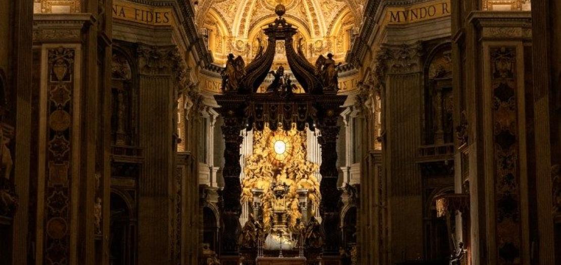A still from Pétros ení, a documentary about the tomb of St Peter and the origins of St Peter’s Basilica 