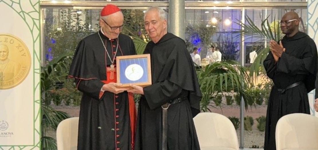 Cardinal Michael Czerny, Prefect Emeritus of the Dicastery for Promoting Integral Human Development received the Pope Leo XIV Sustainability Medal from Villanova University 