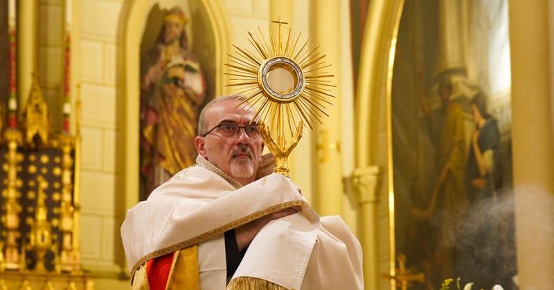 Holy land: An hour of prayer for peace at the the Latin Patriarch of ...